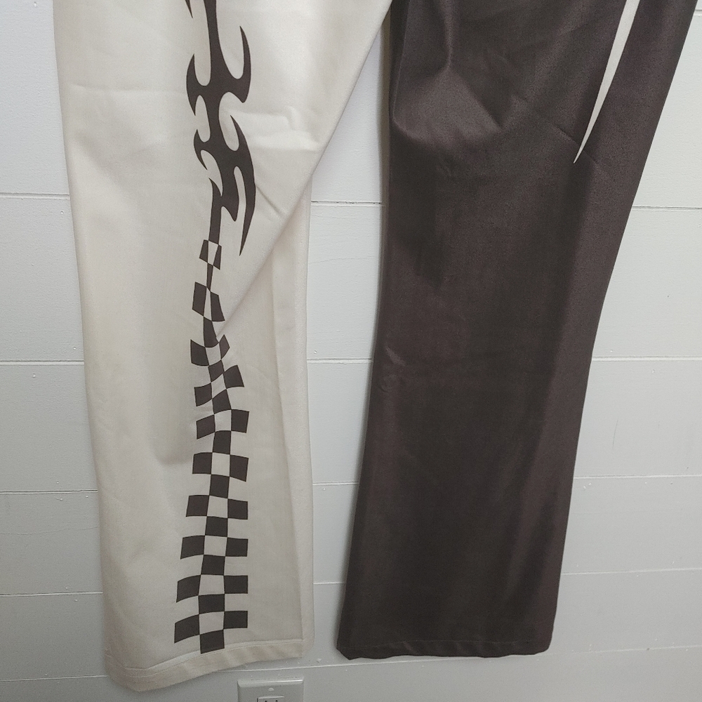 House Of Sunny Total Tribal Satin Pants Size L - Picture 8 of 10